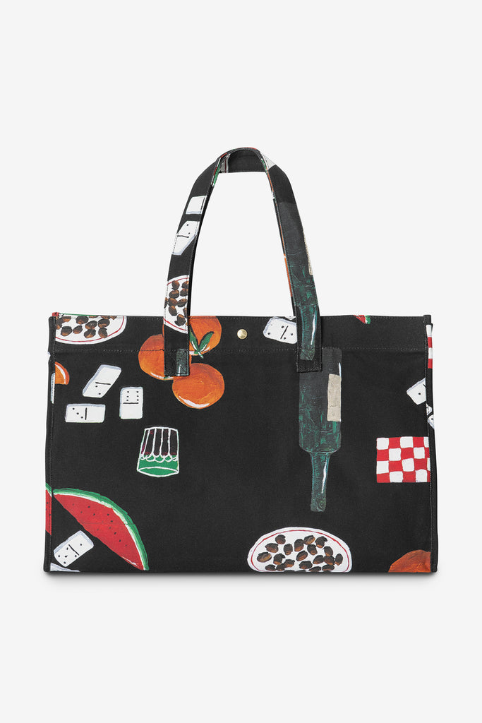 CANVAS GRAPHIC BEACH BAG - WORKSOUT WORLDWIDE