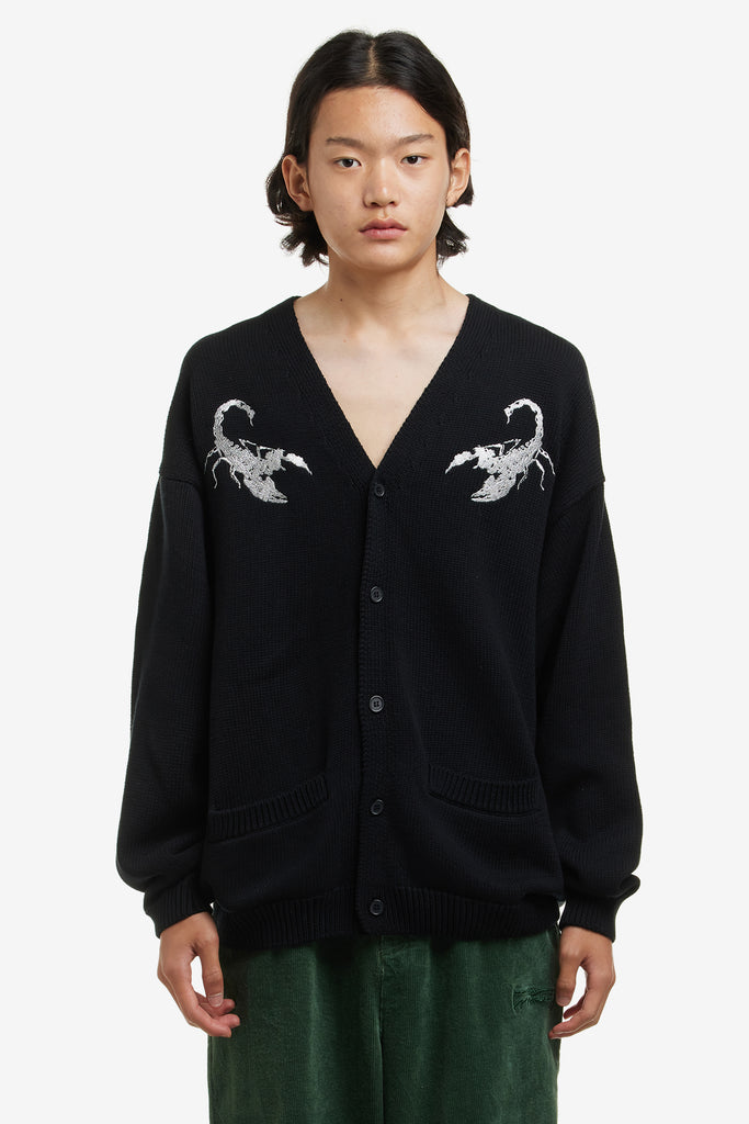 EMBROIDERED SCORPION CARDIGAN - WORKSOUT WORLDWIDE
