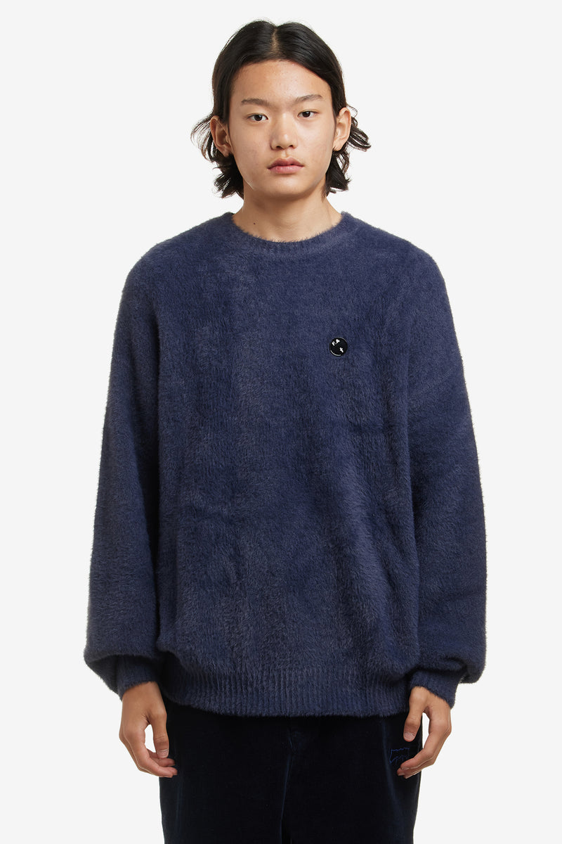 FAUX HAIRY CREWNECK | WORKSOUT WORLDWIDE