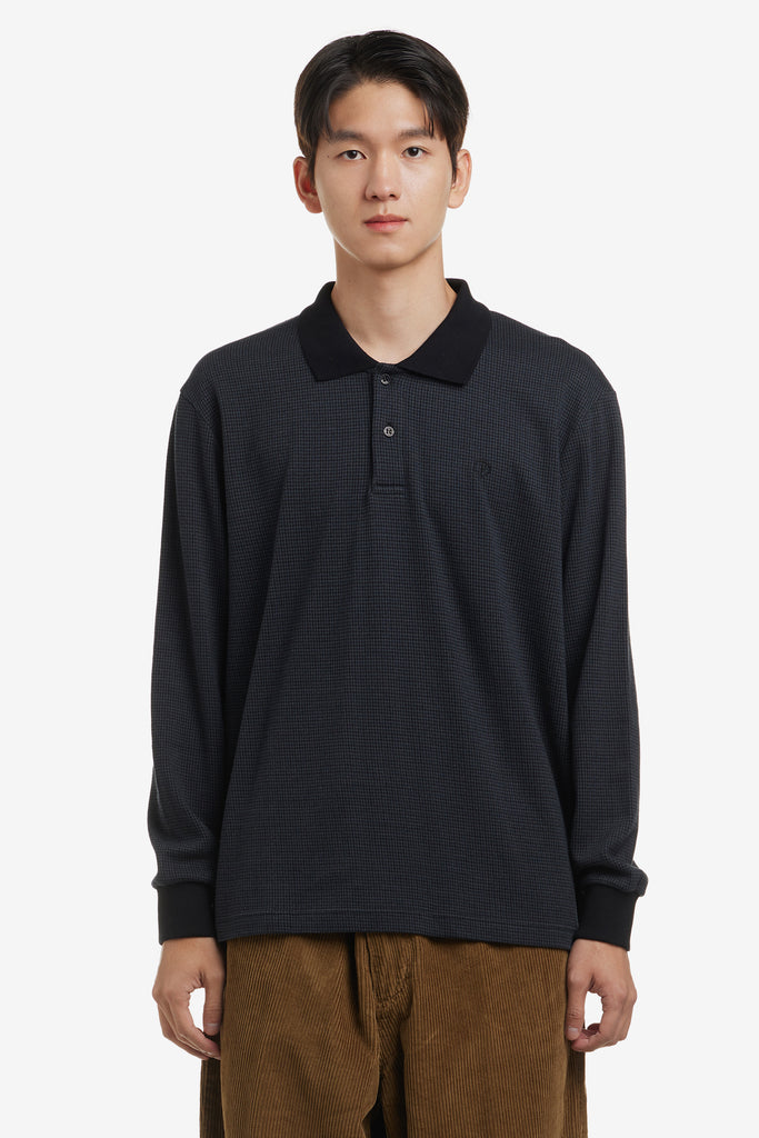 POLO LS SHIRT HOUNDSTOOTH - WORKSOUT WORLDWIDE