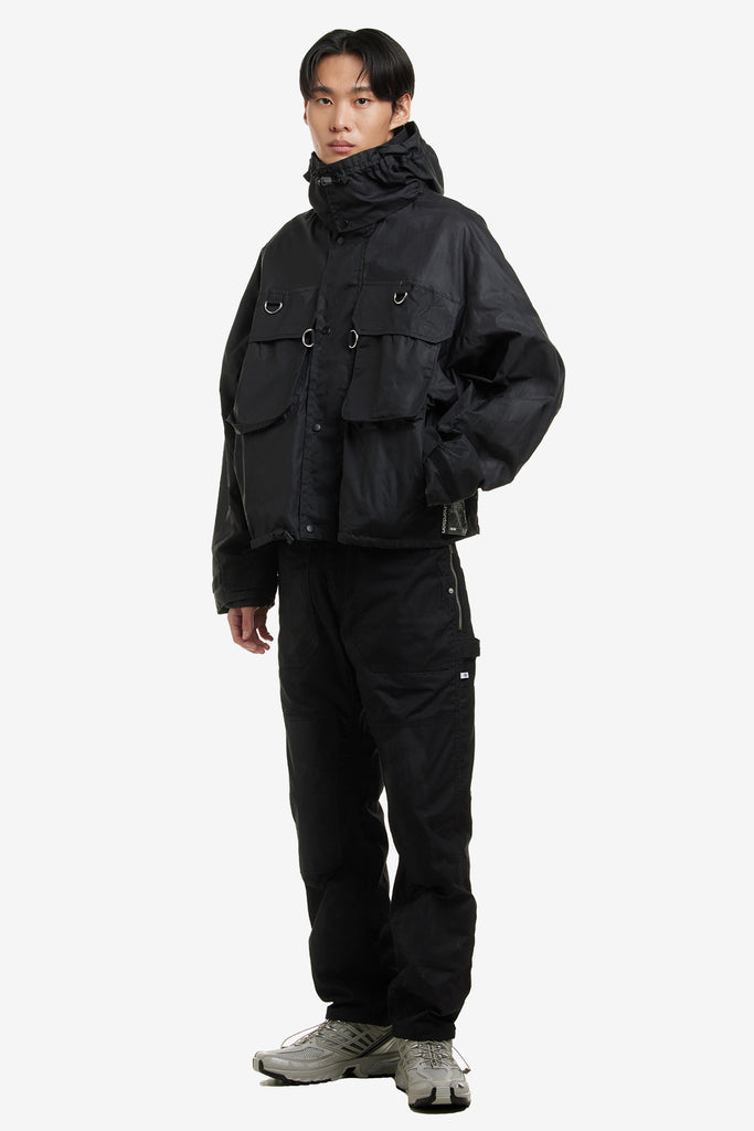 WAXED COTTON CROPPED PARKA - WORKSOUT WORLDWIDE