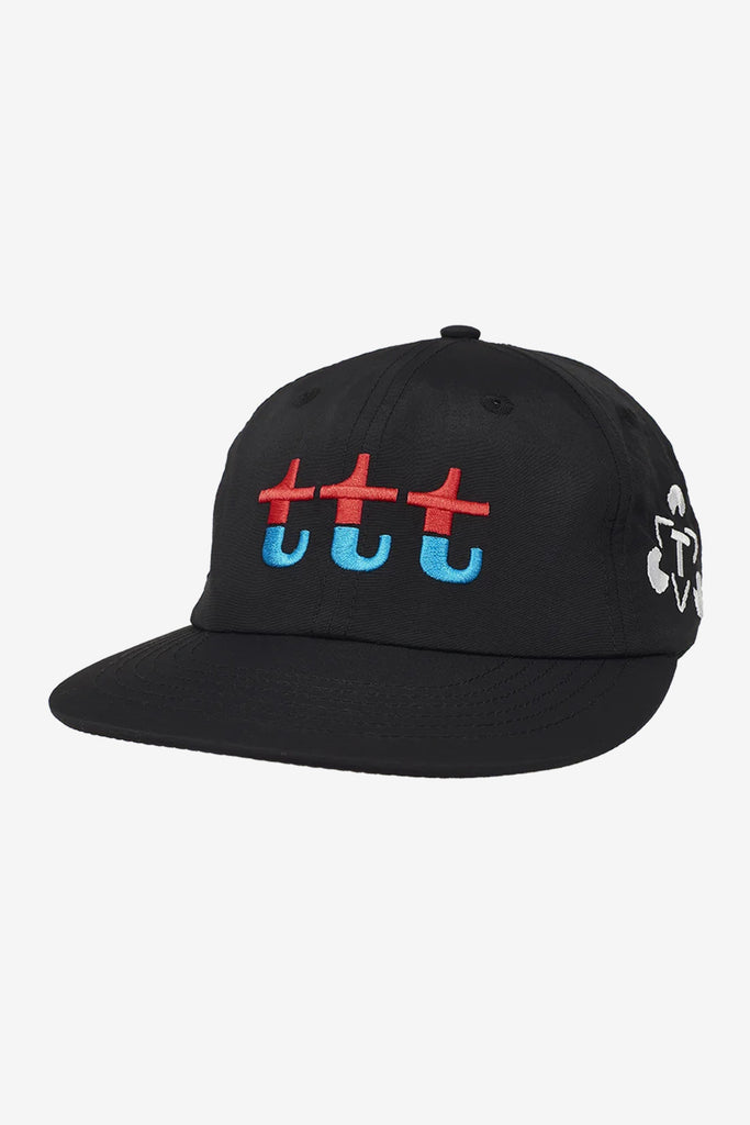 RED AND BLUE SPLIT CAP - WORKSOUT WORLDWIDE