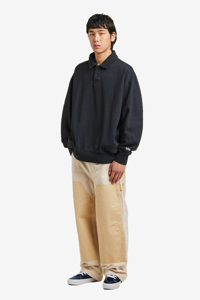 WASHED COLLARED FLEECE LX - WORKSOUT WORLDWIDE