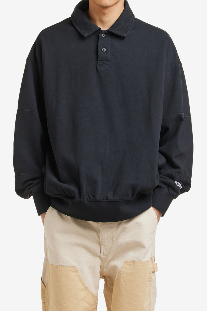 WASHED COLLARED FLEECE LX - WORKSOUT WORLDWIDE