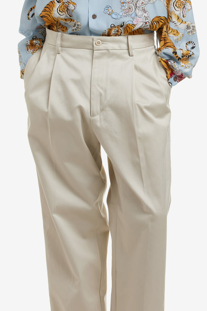 DOUBLE PLEATED CHINO TROUSERS - WORKSOUT WORLDWIDE