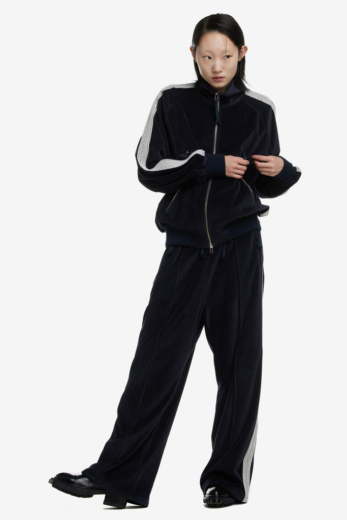 LACE VELOUR TRACK PANTS - WORKSOUT WORLDWIDE