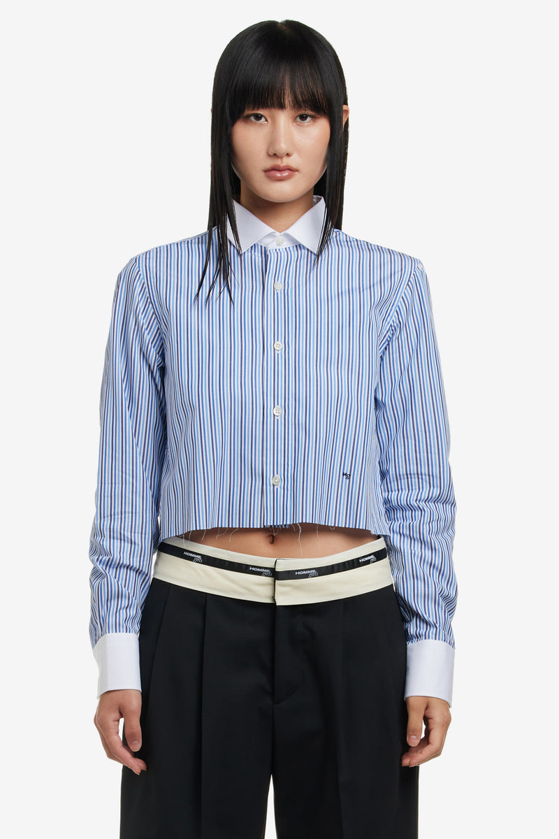 Cropped Collar Shirt