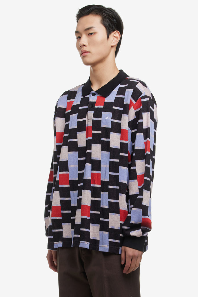 CARFT JACQUARD POLO LS - WORKSOUT WORLDWIDE