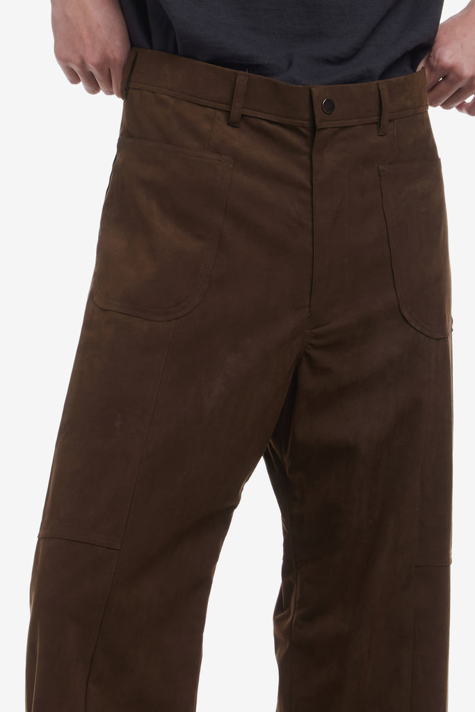 FAUX LEATHER FLARE PANTS - WORKSOUT WORLDWIDE