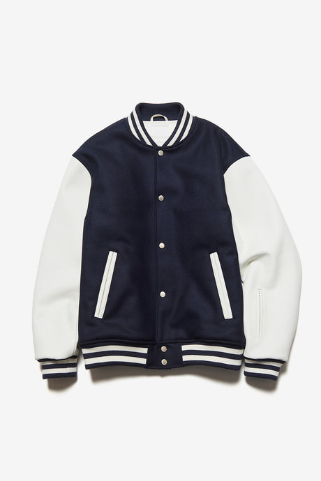 WOOL MELTON VARSITY JACKET