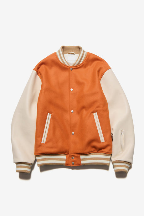 WOOL MELTON VARSITY JACKET