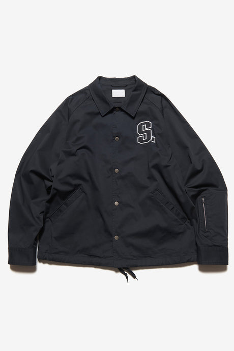 STRETCH TWILL COACH JACKET