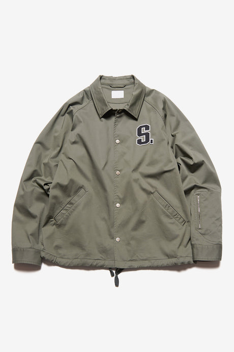 STRETCH TWILL COACH JACKET