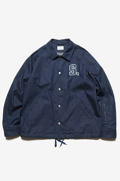 STRETCH TWILL COACH JACKET