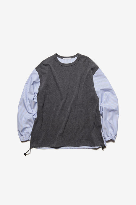 FABRIC-MIX L/S TOP