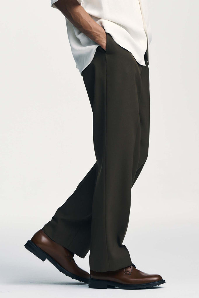 DOESKIN WOOL TUCK SLACKS | WORKSOUT WORLDWIDE