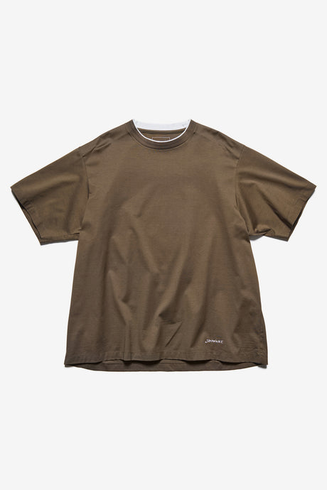 LUSTER COTTON DOUBLE RIB WIDE TEE