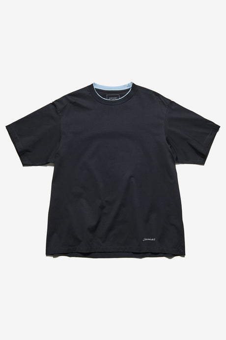 LUSTER COTTON DOUBLE RIB WIDE TEE