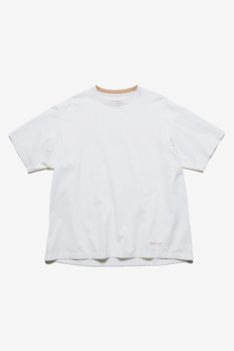 LUSTER COTTON DOUBLE RIB WIDE TEE