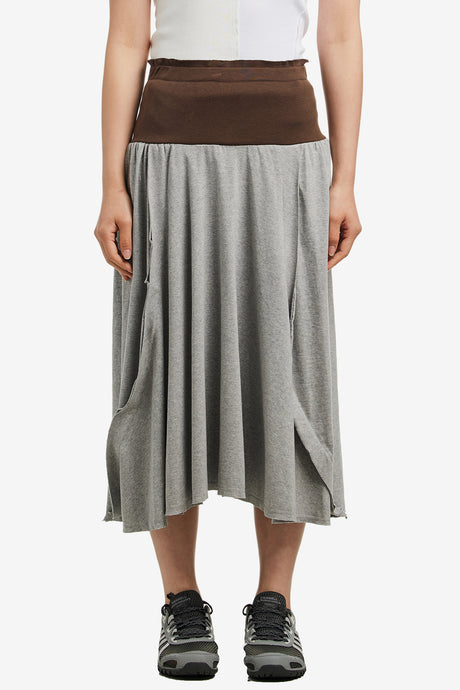 LOW CUT GATHERED SKIRT