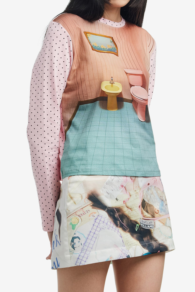 BATHROOM L/S T-SHIRT - WORKSOUT WORLDWIDE