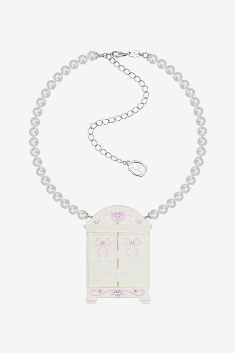 WINDOW PHOTO FRAME DETACHABLE BROOCH NECKLACE