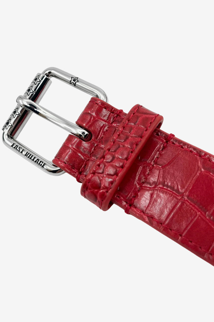 FAUX ALLIGATOR LEATHER BELT - WORKSOUT WORLDWIDE