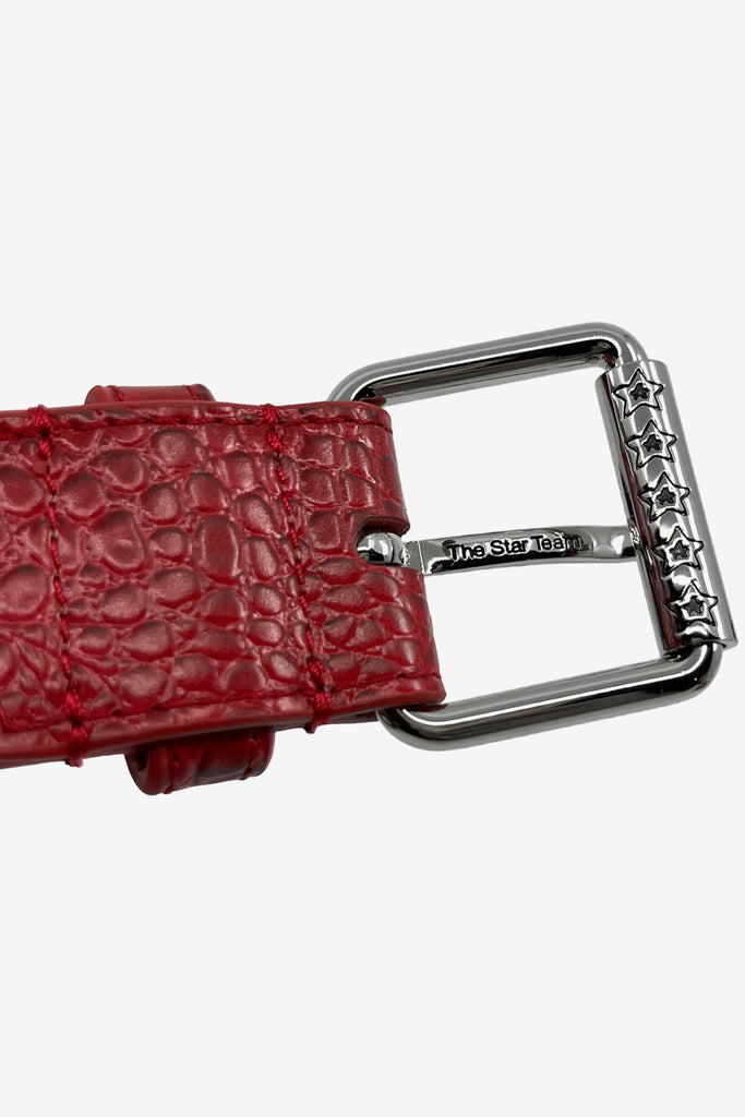 FAUX ALLIGATOR LEATHER BELT - WORKSOUT WORLDWIDE