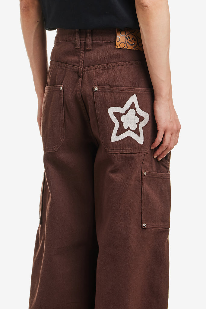 DOUBLE KNEE STAR JEANS - WORKSOUT WORLDWIDE