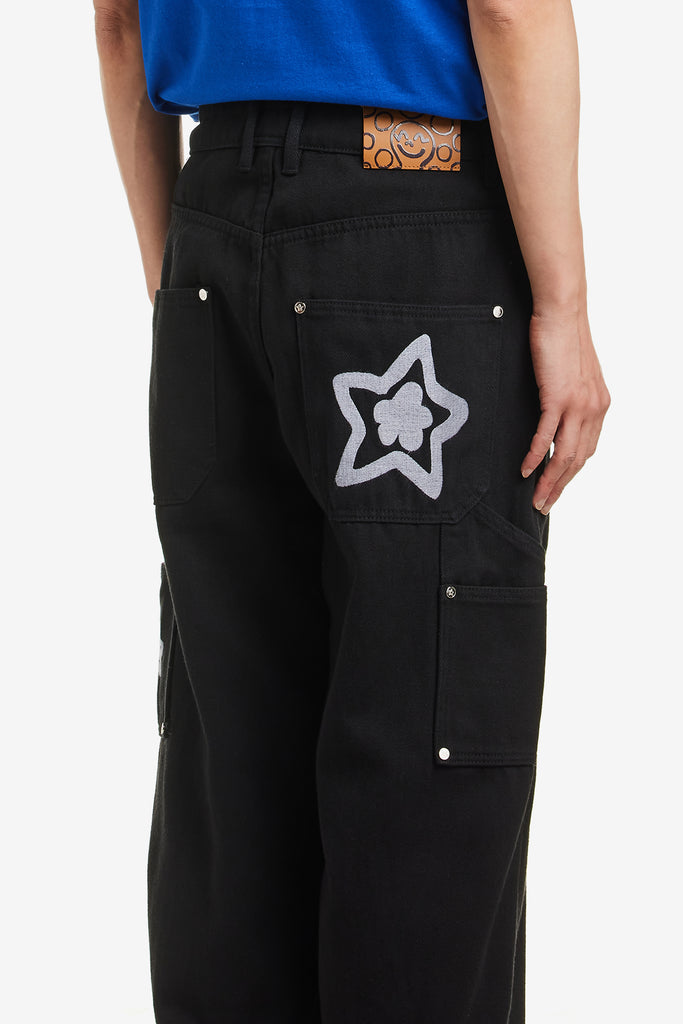 DOUBLE KNEE STAR JEANS - WORKSOUT WORLDWIDE