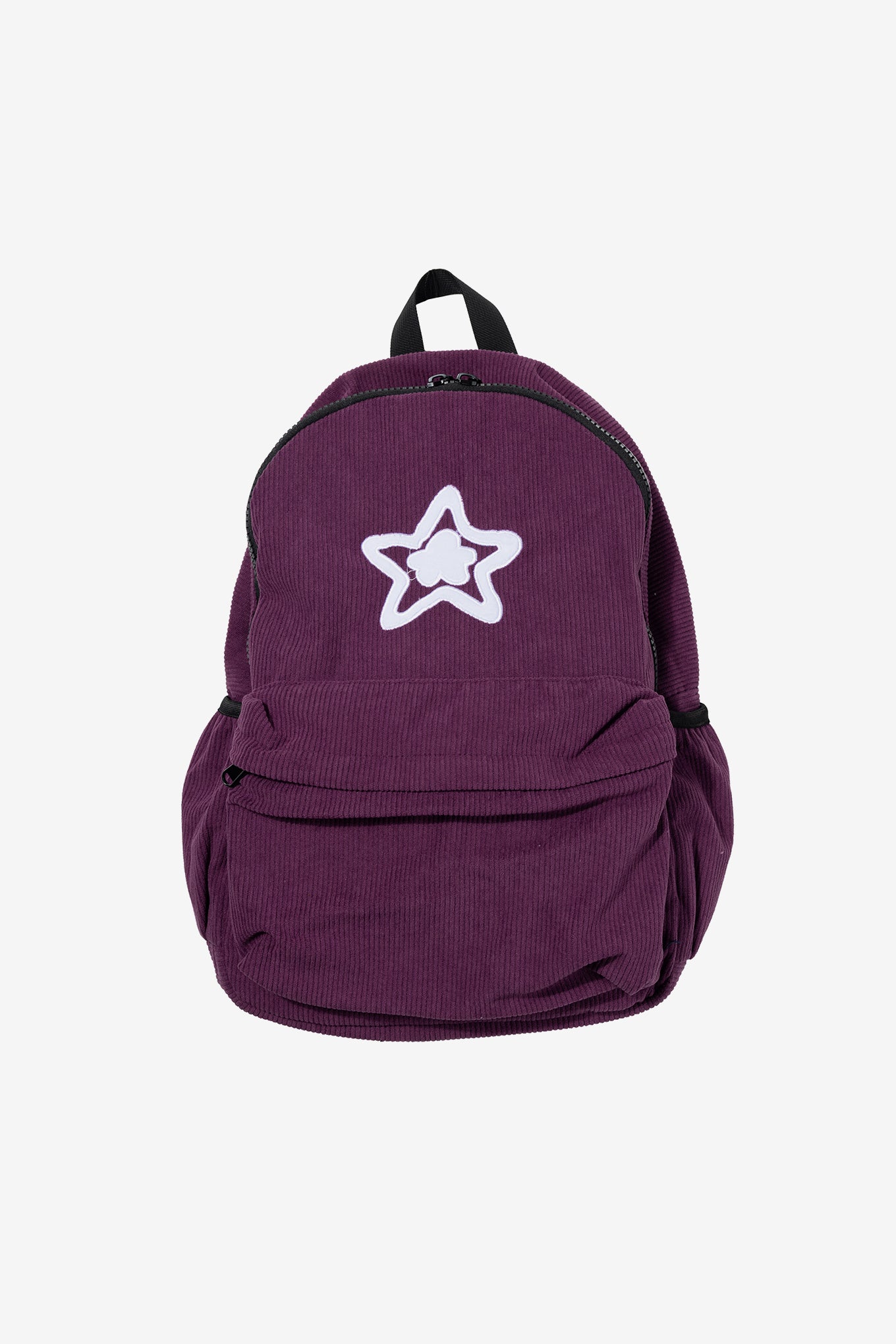 STAR TEAM CORDUROY BACKPACK PURPLE STAR TEAM CORDUROY BACKPACK