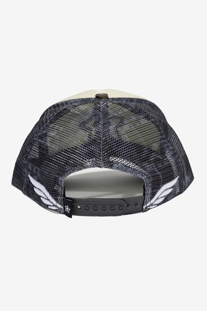 CAMO PLAID FOAM TRUCKER HAT - WORKSOUT WORLDWIDE