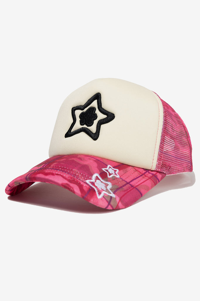 CAMO PLAID FOAM TRUCKER HAT - WORKSOUT WORLDWIDE