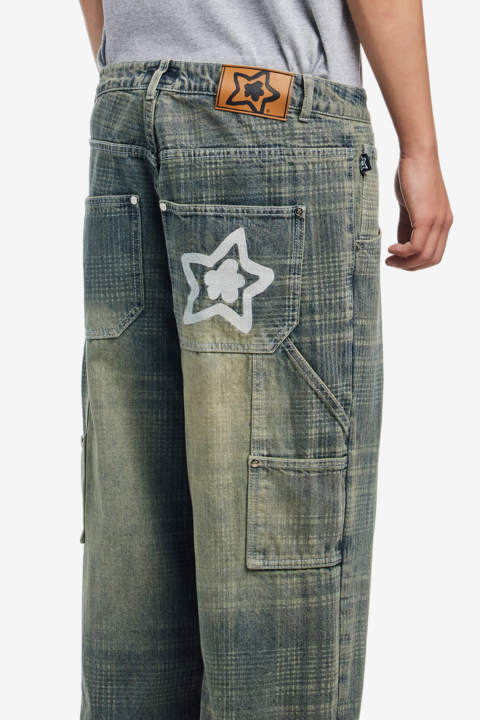 PLAID STAR JEANS - WORKSOUT WORLDWIDE