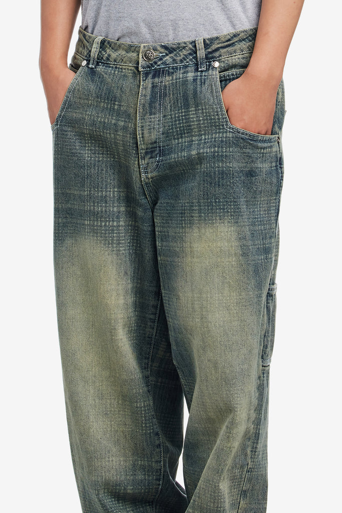 PLAID STAR JEANS - WORKSOUT WORLDWIDE