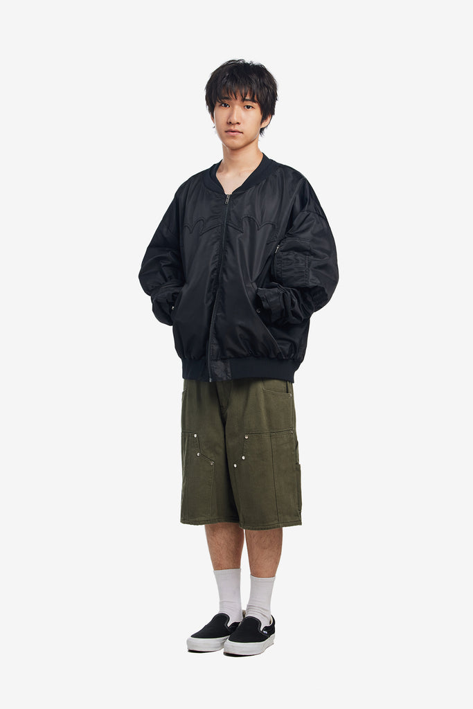 DOUBLE KNEE SEAM JEAN SHORTS - WORKSOUT WORLDWIDE