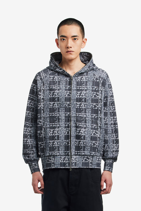 LEOPARD FULL ZIP HOODIE