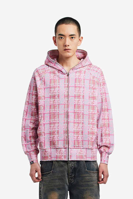 LEOPARD FULL ZIP HOODIE