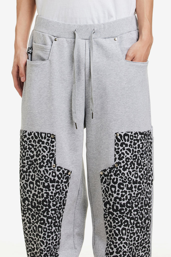 LEOPARD SWEAT PANTS - WORKSOUT WORLDWIDE