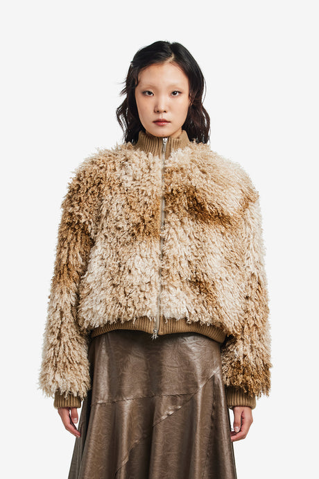 SHAGGY FAUX FUR JACKET