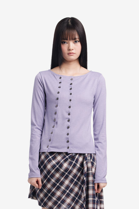 BUTTON TWO WAY CARDIGAN