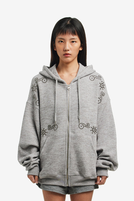 ORNAMENT STUDDED HOODIE ONZI EDITION