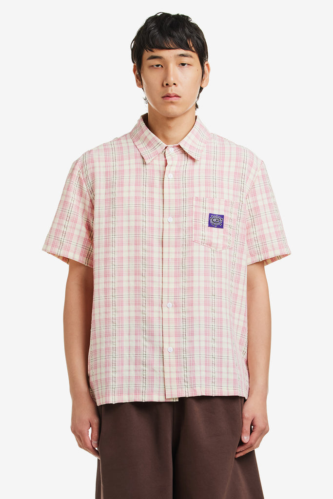 SEERSUCKER SHORT SLEEVE SHIRT - WORKSOUT WORLDWIDE