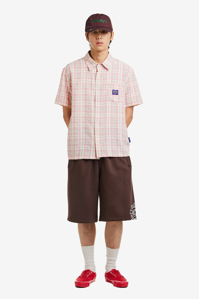 SEERSUCKER SHORT SLEEVE SHIRT - WORKSOUT WORLDWIDE