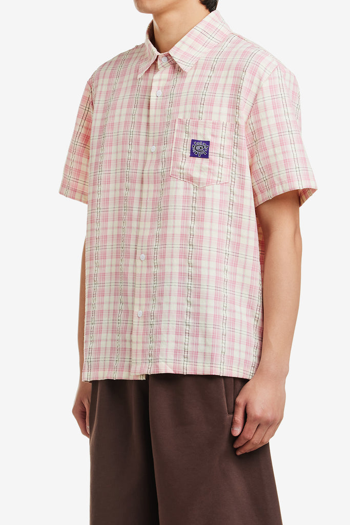 SEERSUCKER SHORT SLEEVE SHIRT - WORKSOUT WORLDWIDE