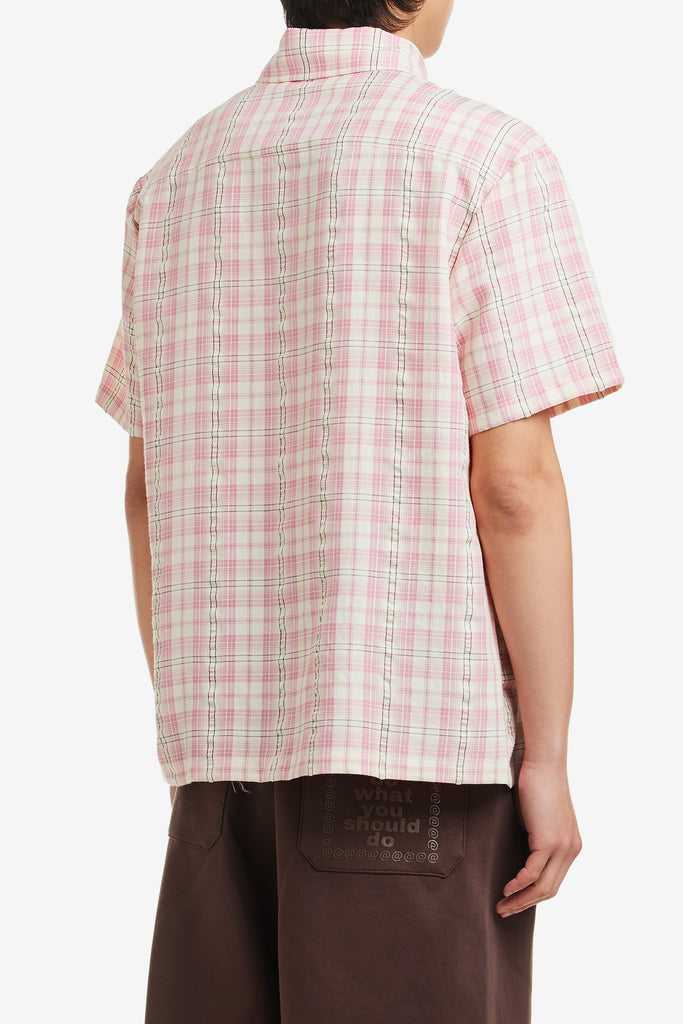 SEERSUCKER SHORT SLEEVE SHIRT - WORKSOUT WORLDWIDE