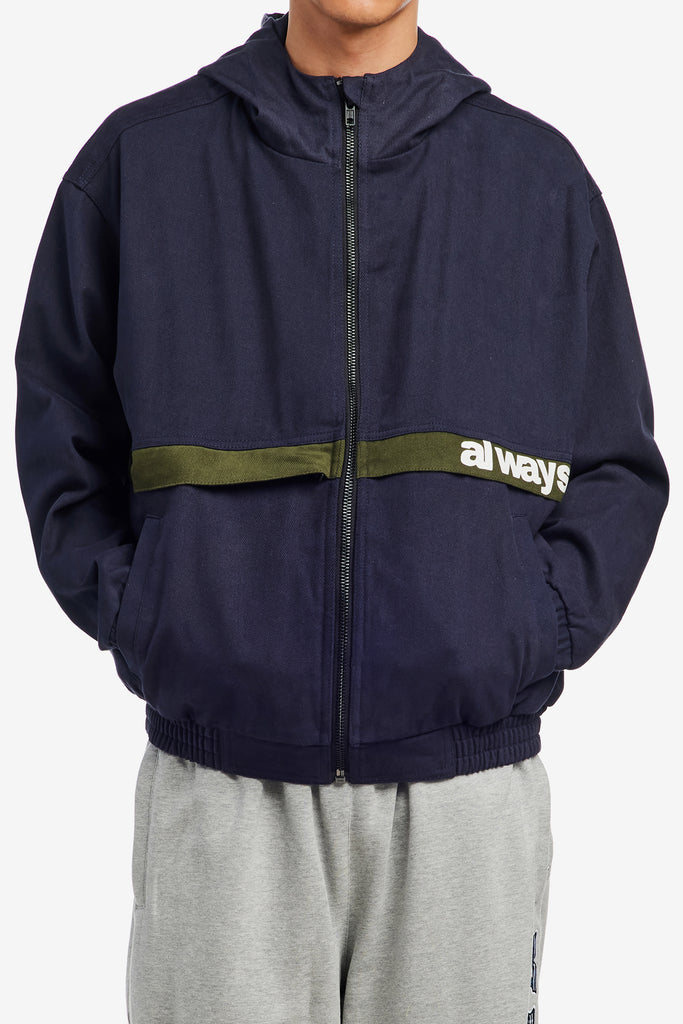 TWO TONE CANVAS BOMBER JACKET - WORKSOUT WORLDWIDE