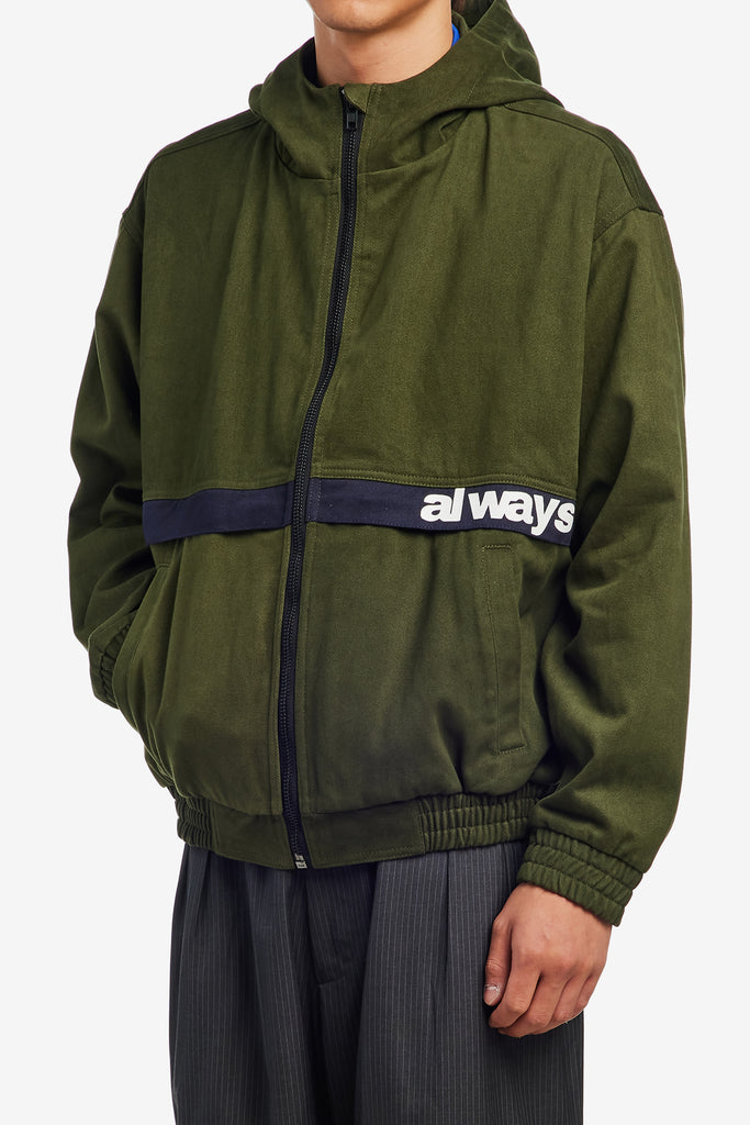 TWO TONE CANVAS BOMBER JACKET - WORKSOUT WORLDWIDE
