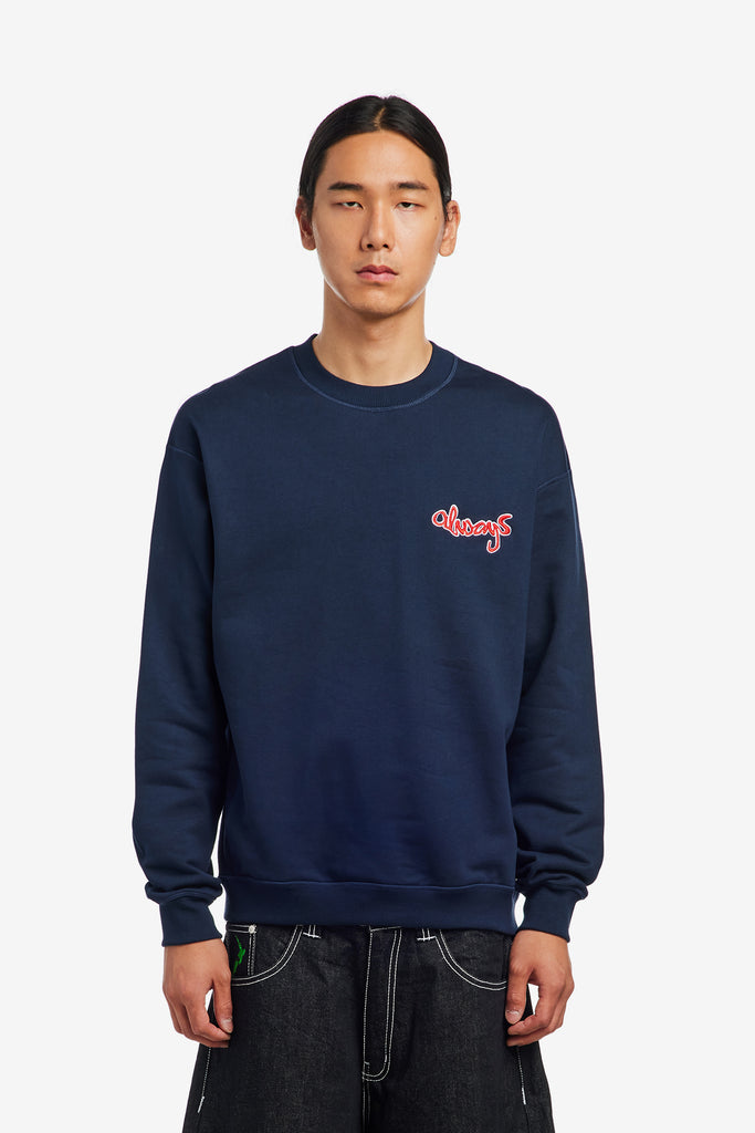 ZACH LOGO EMBROIDERD CREWNECK - WORKSOUT WORLDWIDE