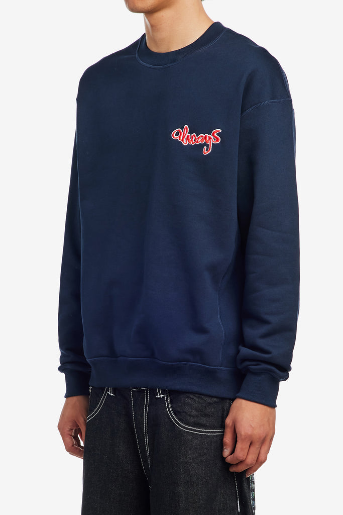 ZACH LOGO EMBROIDERD CREWNECK - WORKSOUT WORLDWIDE